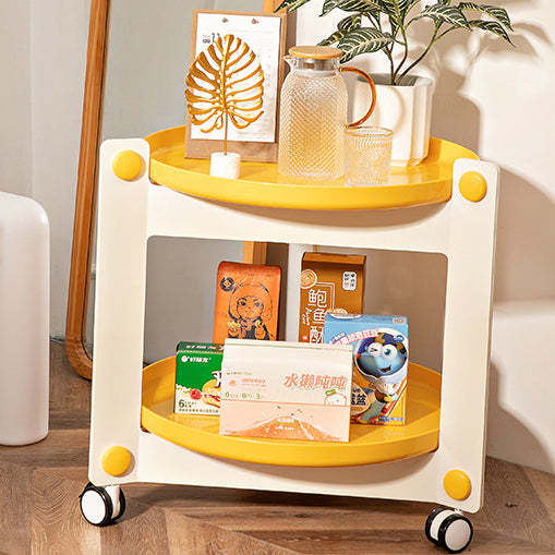 Scandinavian Tray 2-Tier Movable End Table