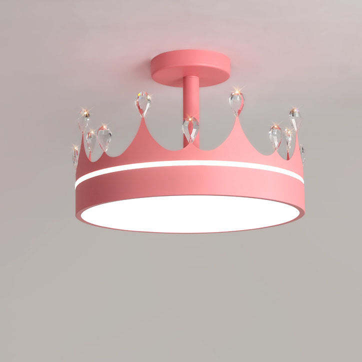 Cartoon Crown LED Kids Ceiling Light