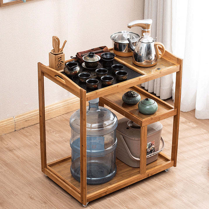 Minimalist Solid Wood 3-Tier End Table