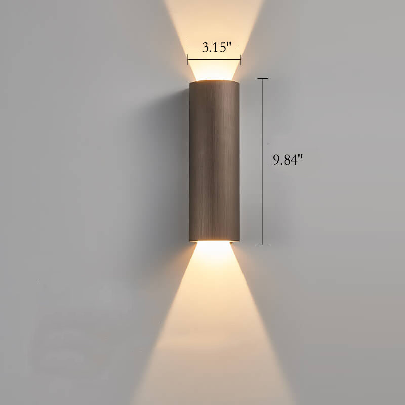 Minimalist Aluminum Cylindrical LED Sconce