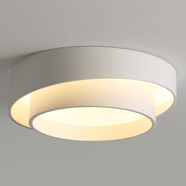 Minimalist Overlapping Round LED Flush Mount Light