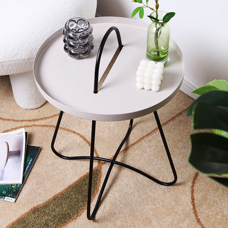 Minimalist Round Metal Coffee Table