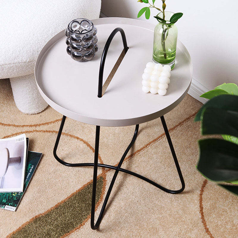 Minimalist Round Metal Coffee Table