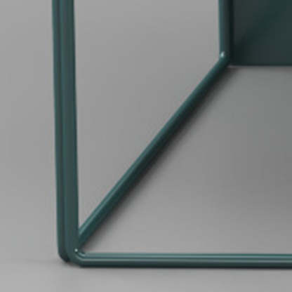 Minimalist Square Iron Nesting Side Table — White