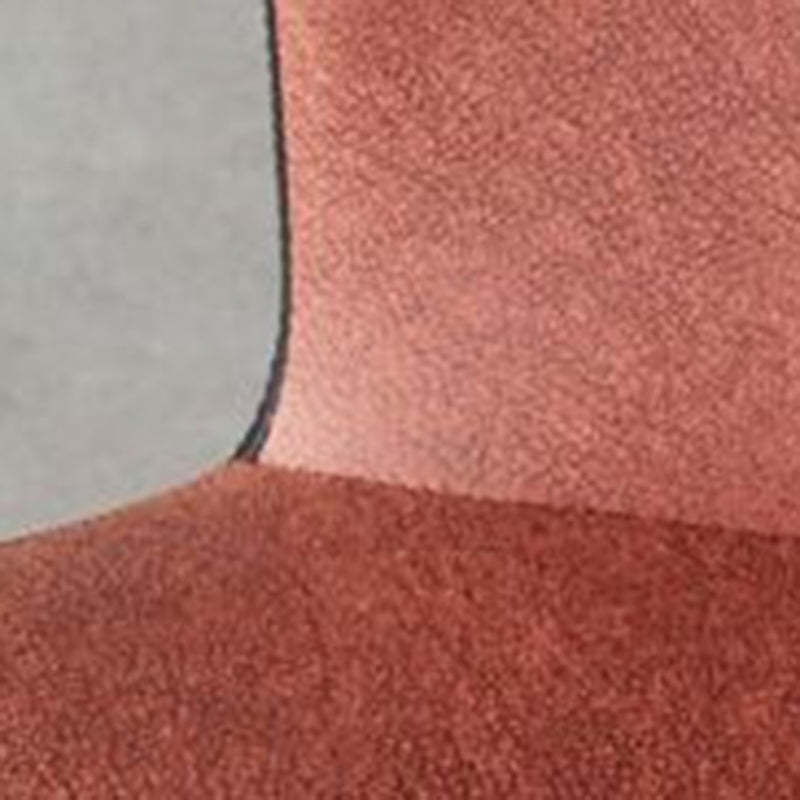 Scandinavian Round Leather Steel Dining Chair