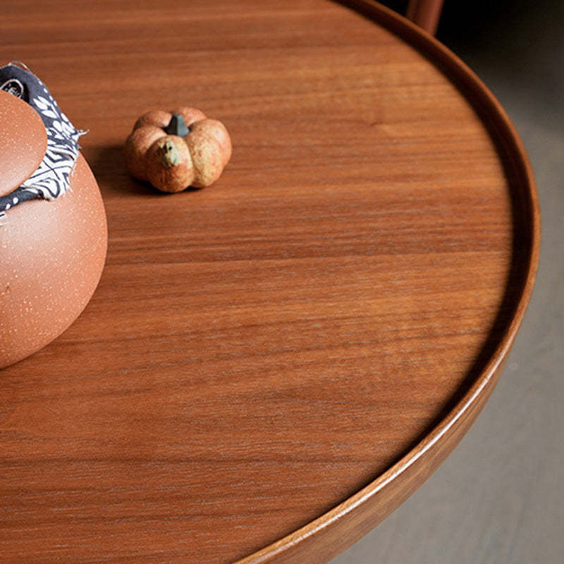 Minimalist Round Wood Coffee Table