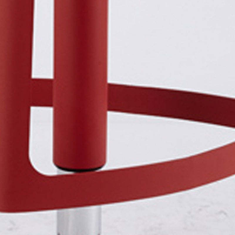 Contemporary Plastic Iron Triangle Swivel Bar Stool