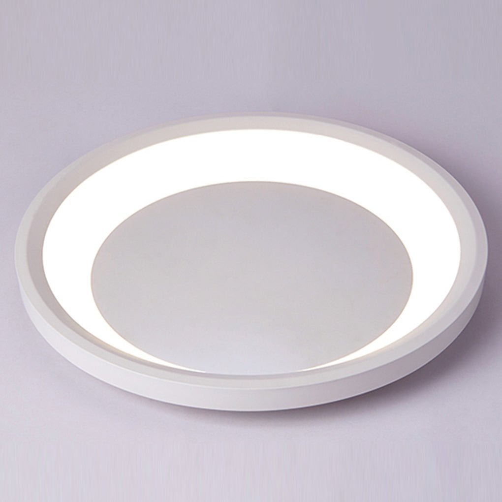 12"/16" Round White Modern LED Flush Mount Light