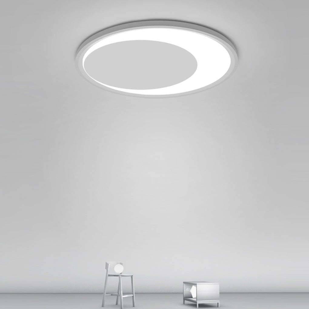 12"/16" Round White Modern LED Flush Mount Light