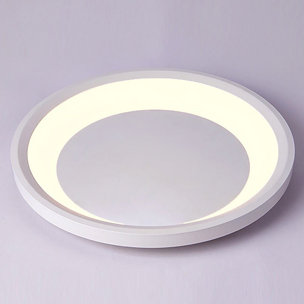 12"/16" Round White Modern LED Flush Mount Light