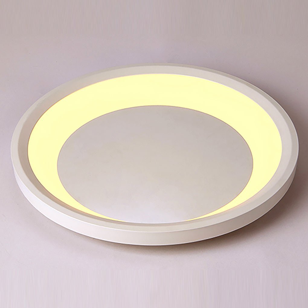 12"/16" Round White Modern LED Flush Mount Light
