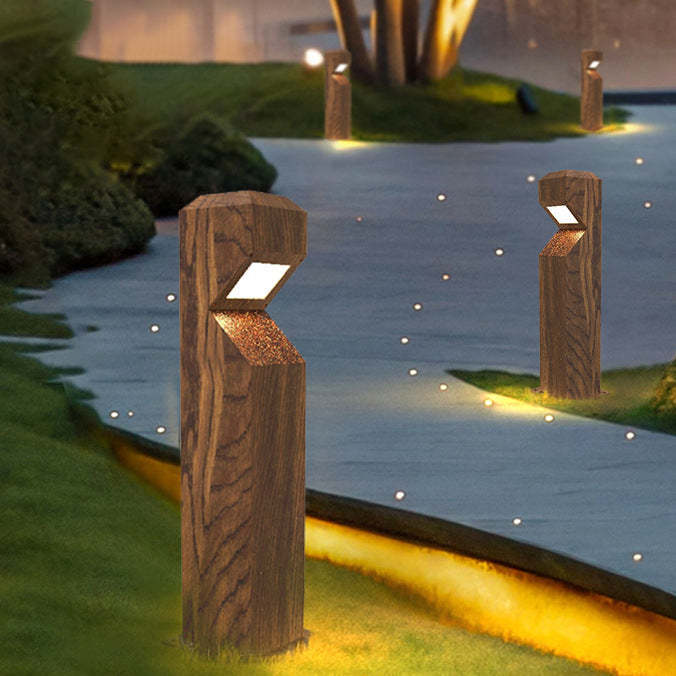 Chinese Steel Aluminum Irregular Column LED Landscape Light