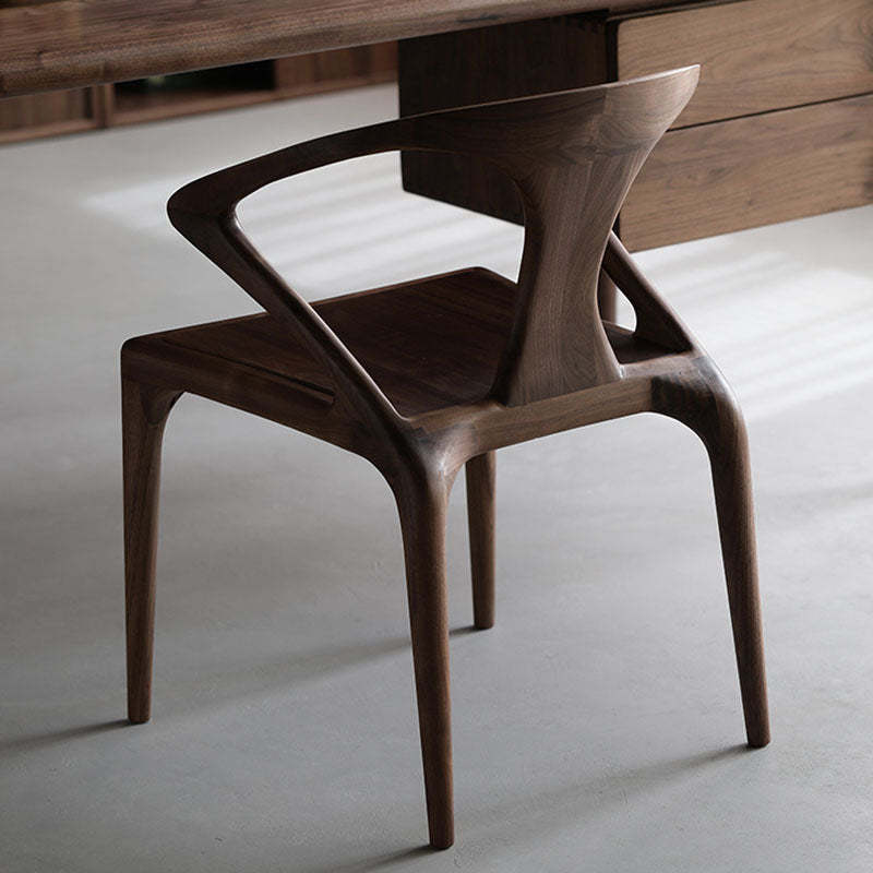 Scandinavian Bent Upholstered Wood Dining Chair