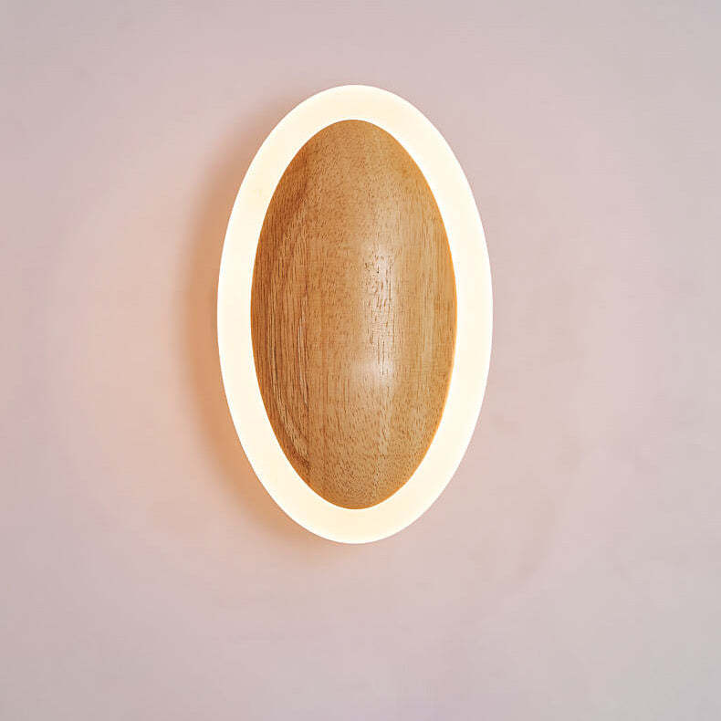 Minimalist Log Oval LED Ceiling Light
