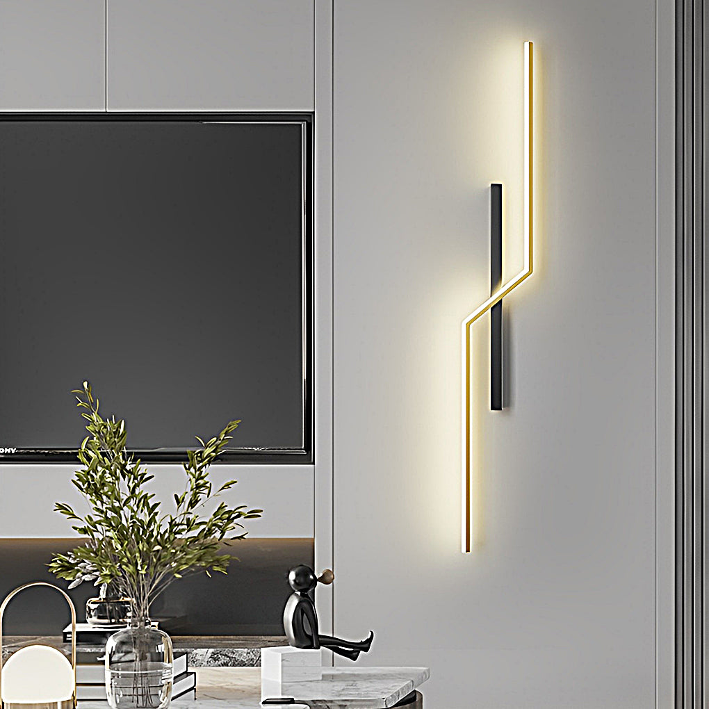 Lines Creative LED Modern Minimalist Wall Lamp Decorative Wall Sconces Lighting-Lighom