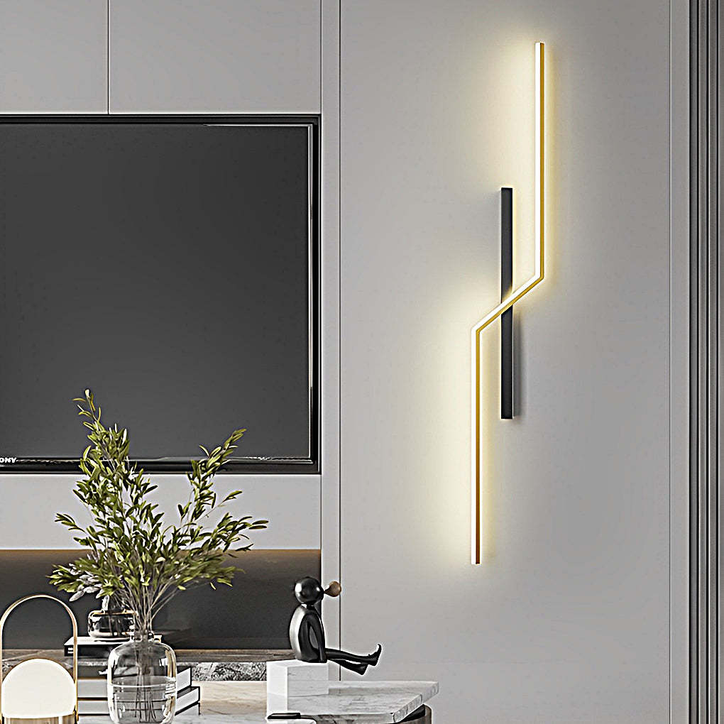 Lines Creative LED Modern Minimalist Wall Lamp Decorative Wall Sconces Lighting-Lighom