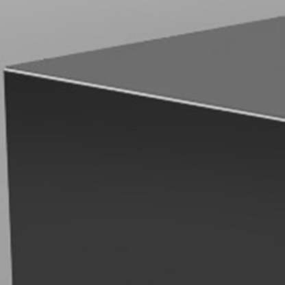 Minimalist Square Iron Nesting Side Table — Dark Blue