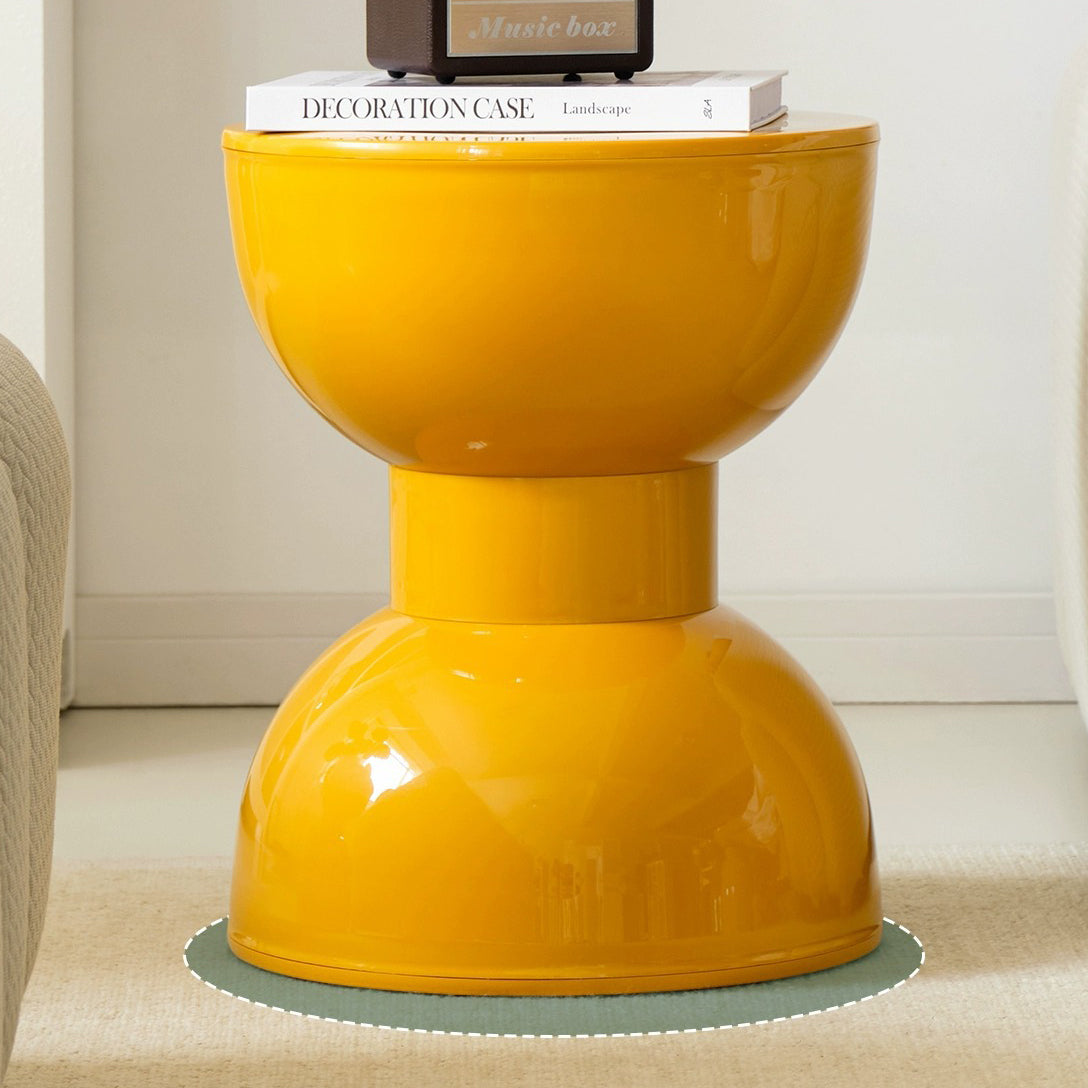 Scandinavian Macaron Hourglass Plastic Footstool