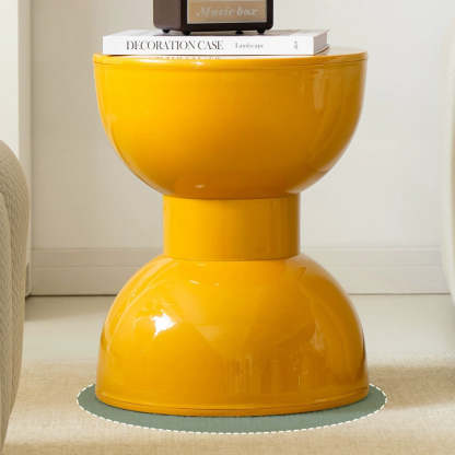 Scandinavian Macaron Hourglass Plastic Footstool