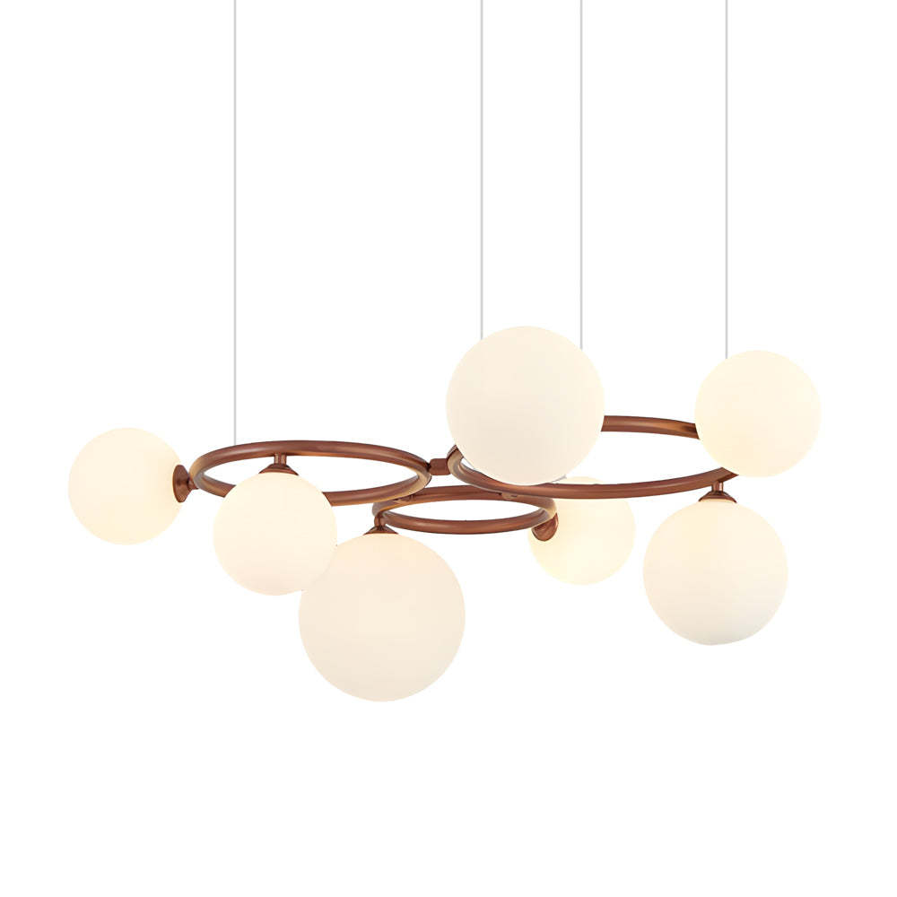 5/7/9-Light Glass Ball Circular Contemporary Chandelier