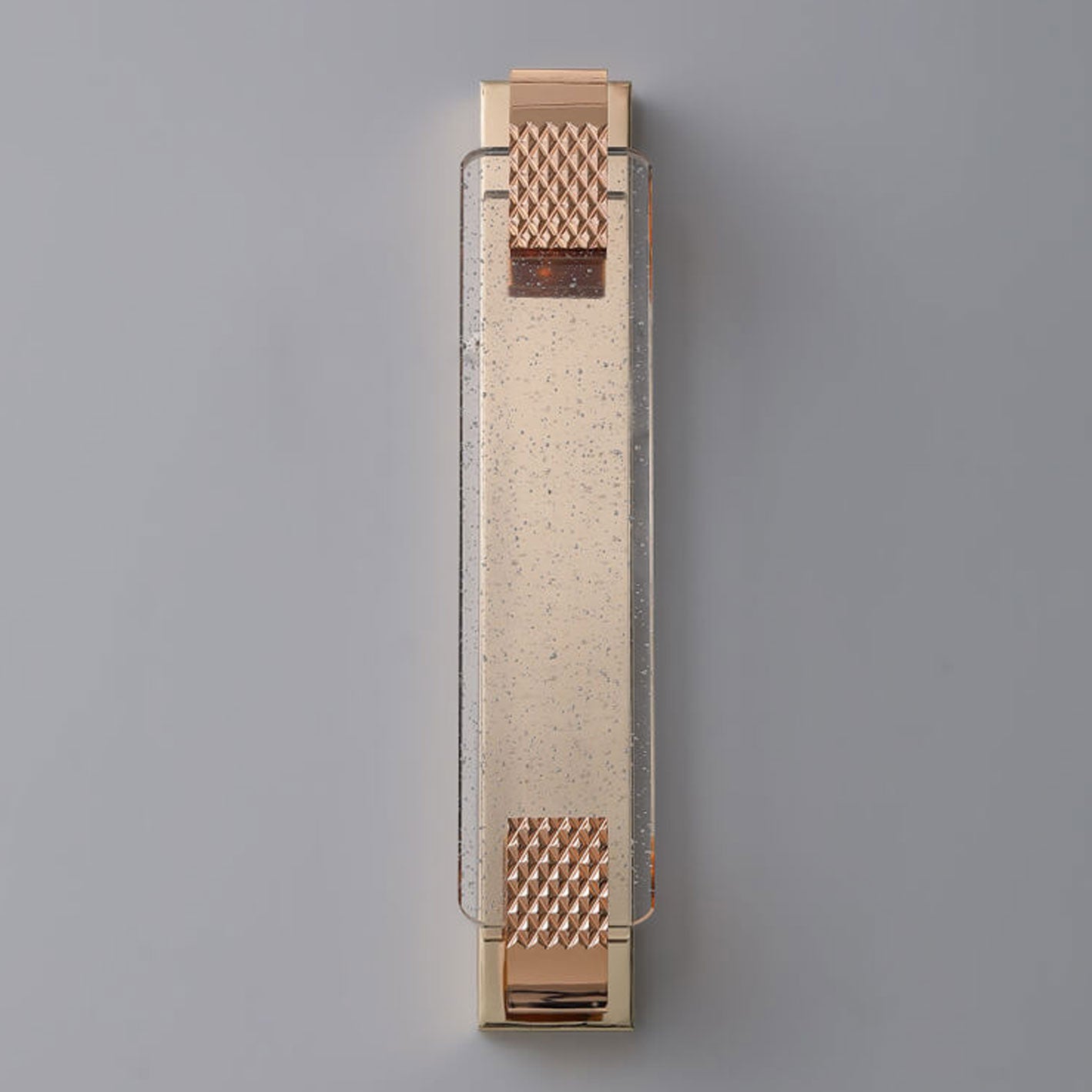 Gold crystal decor rectangular wall sconces - luxury — 15.75" L x 3.94" W / Warm White (3000K) / 220V-240V (UK/AU
