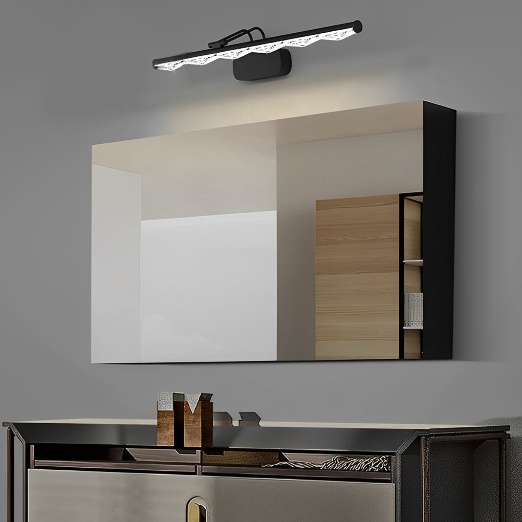 Crystal-Like Bathroom Vanity Light with Multi-Faceted Prismatic Acrylic Shade-Lighom