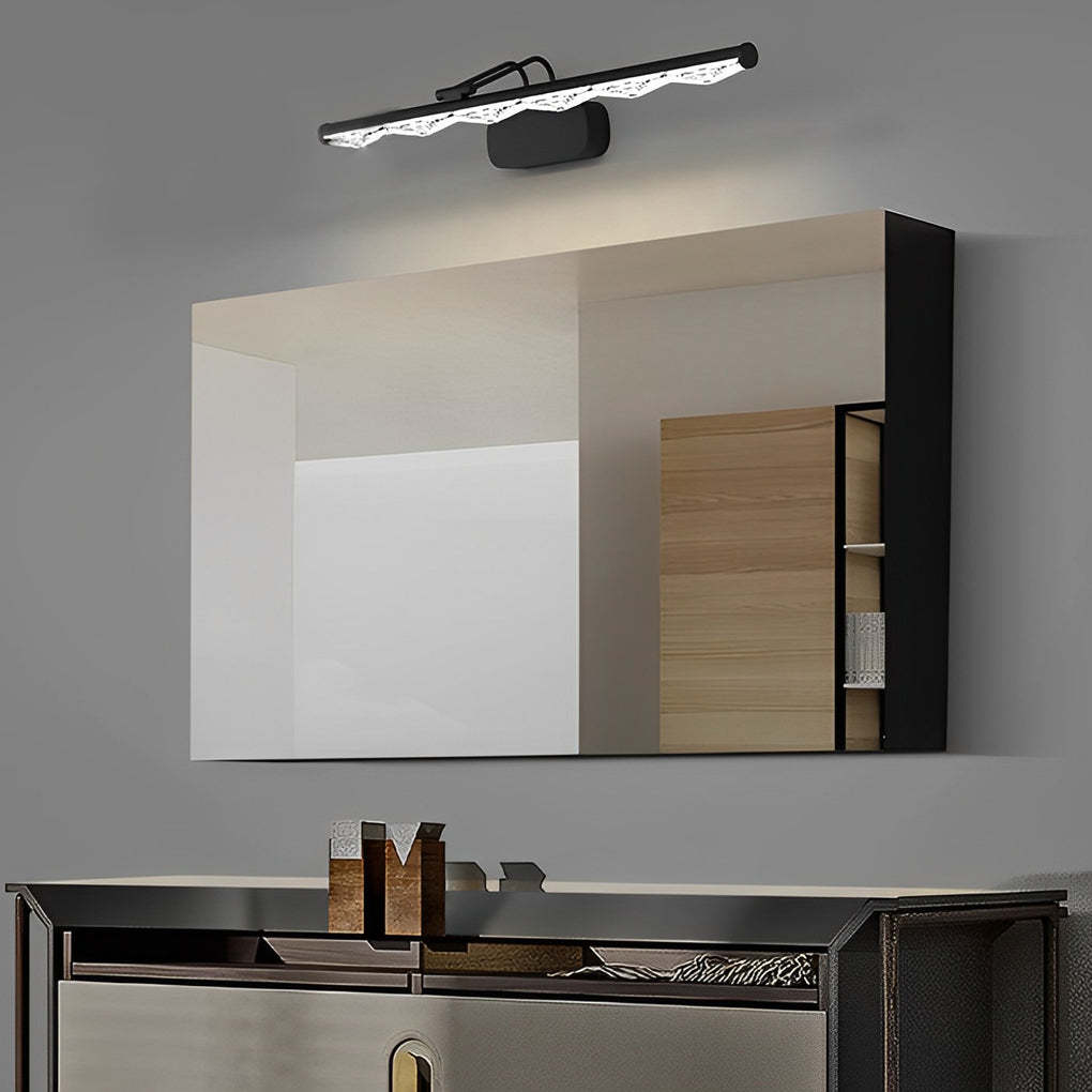 Crystal-Like Bathroom Vanity Light with Multi-Faceted Prismatic Acrylic Shade-Lighom
