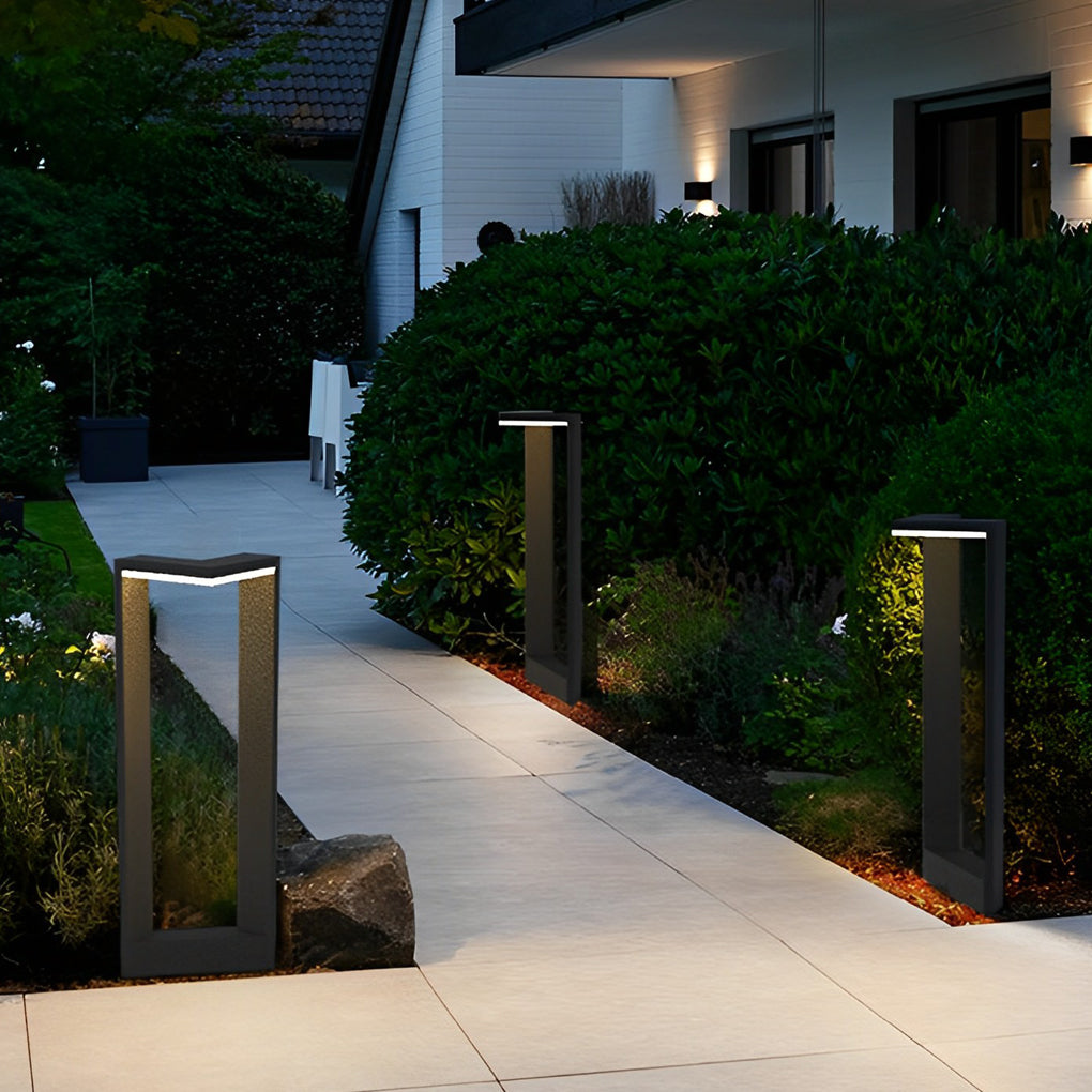 Sleek Linear 12W LED Pathway Light Minimalist Outdoor Landscape Lamp-Lighom