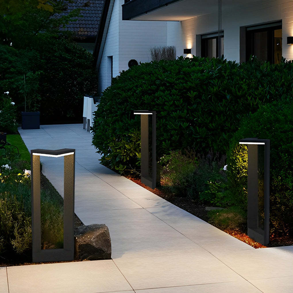 Sleek Linear 12W LED Pathway Light Minimalist Outdoor Landscape Lamp-Lighom