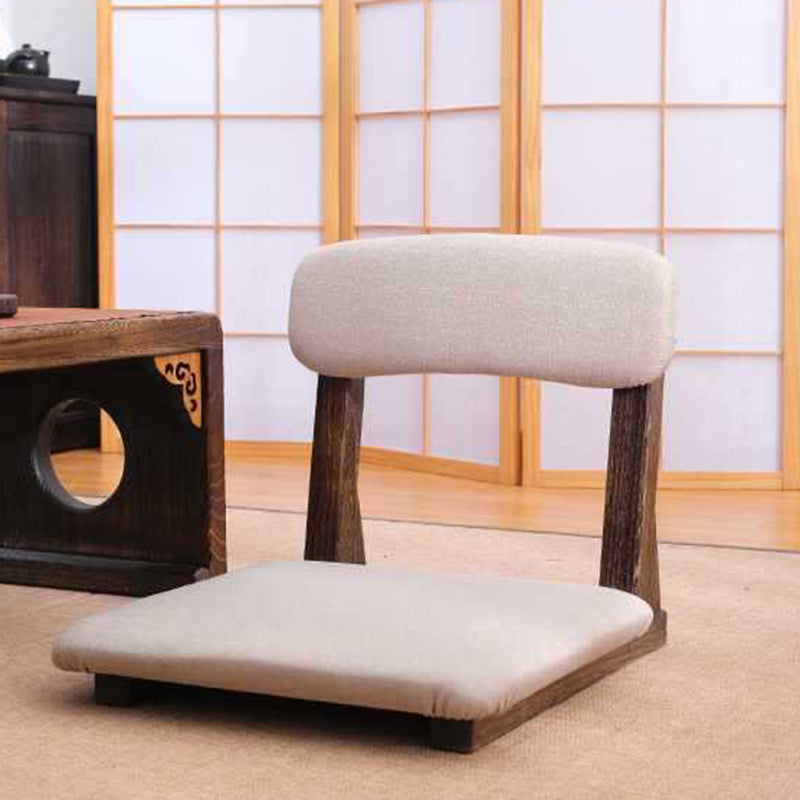 Japanese Paulownia Wood Tatami Chair — A / Walnut Color