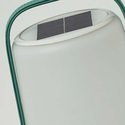 Minimalist Solar Leather Lantern Light