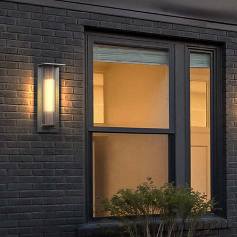 Modern Solar Stainless Steel Glass Prism Wall Sconce
