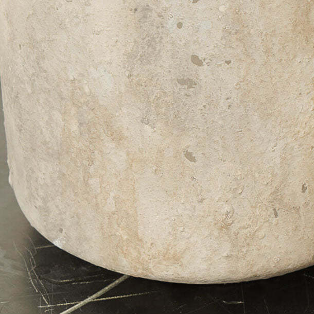 Vintage Minimalist Fabric Cement Base Lamp