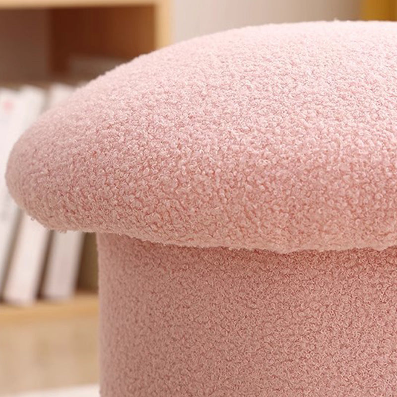 Mushroom Velvet Pouf Footstool