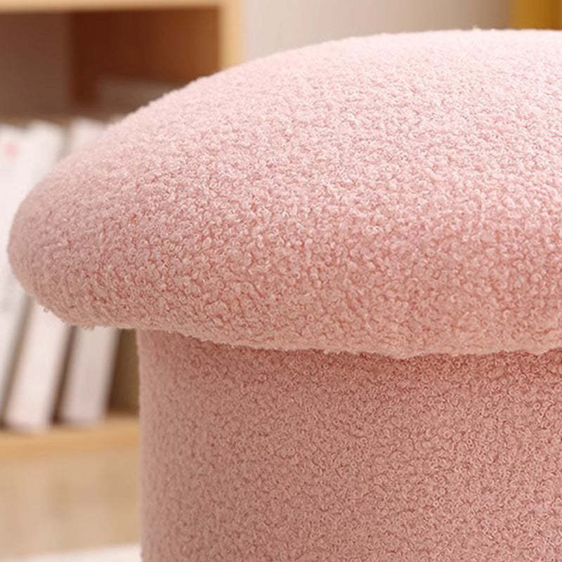 Mushroom Velvet Pouf Footstool