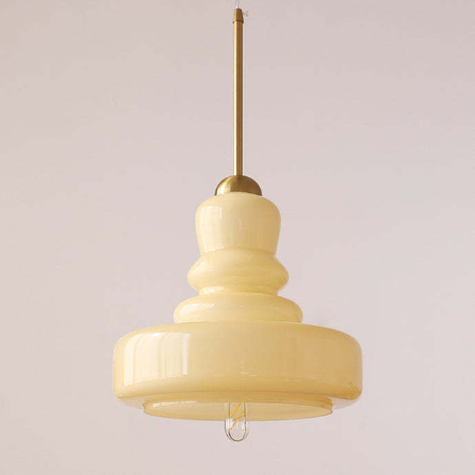 Modern Colorful Glass Gourd Pendant Light