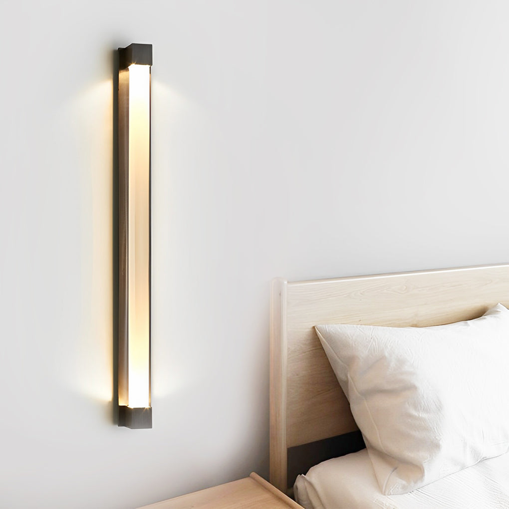 Minimalist Strip Crystal LED Postmodern Wall Lamp Wall Sconce Lighting-Lighom