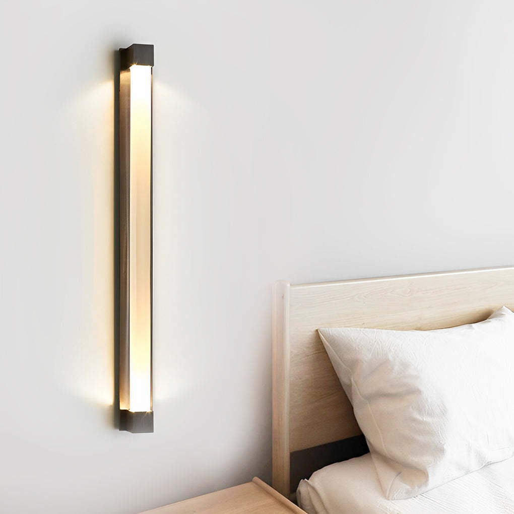 Minimalist Strip Crystal LED Postmodern Wall Lamp Wall Sconce Lighting-Lighom