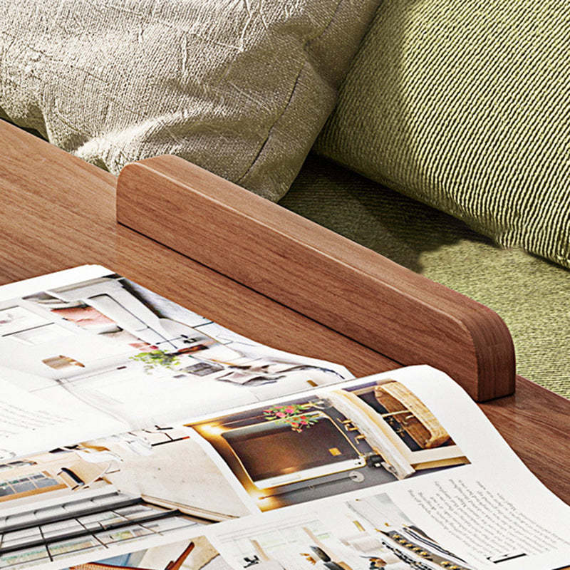 Vintage Wood Flip-Top 2-Tier Side Table