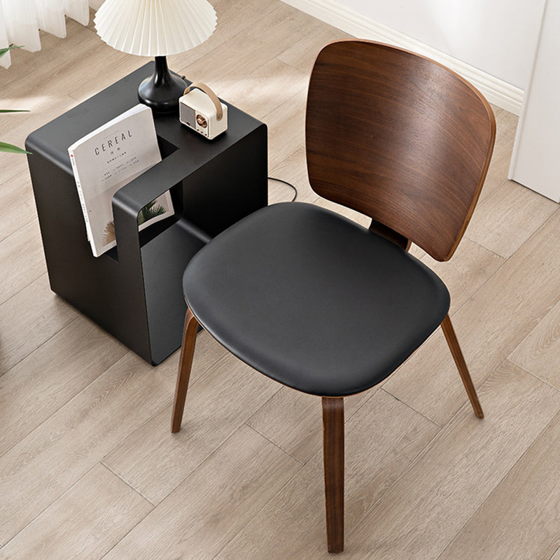 PU Leather Wood Dining Chair