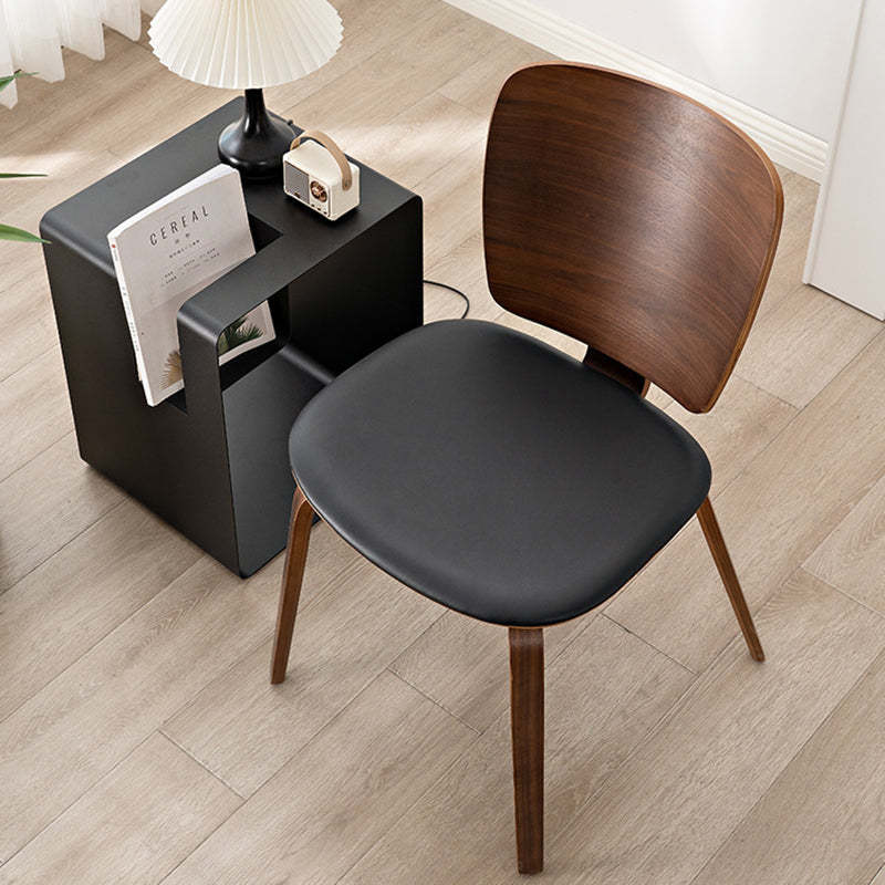 PU Leather Wood Dining Chair