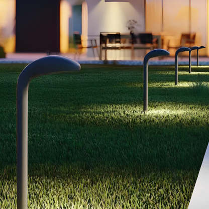 Aluminum 2-Light LED Warm Light Outdoor Landscape Pathway Lights-Lighom