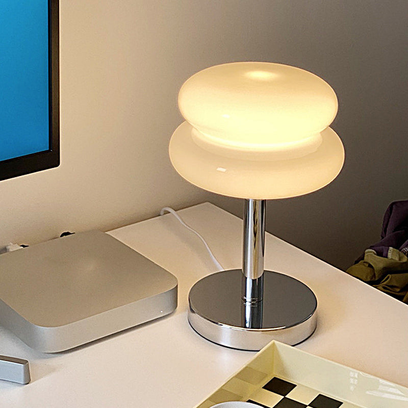 USB Glass Burger Warm Modern Table Lamp