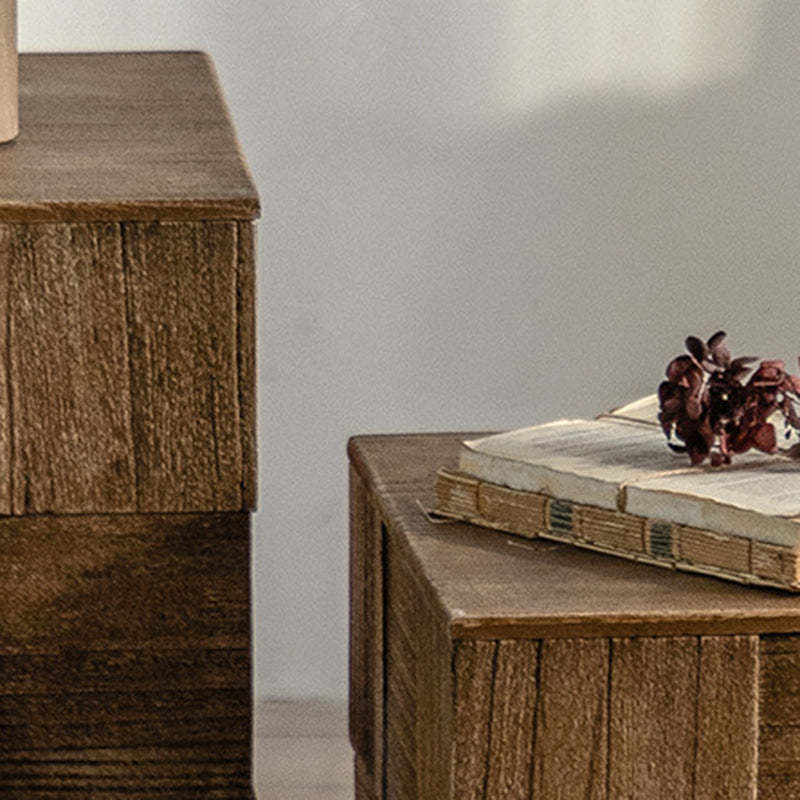Vintage Solid Wood End Table