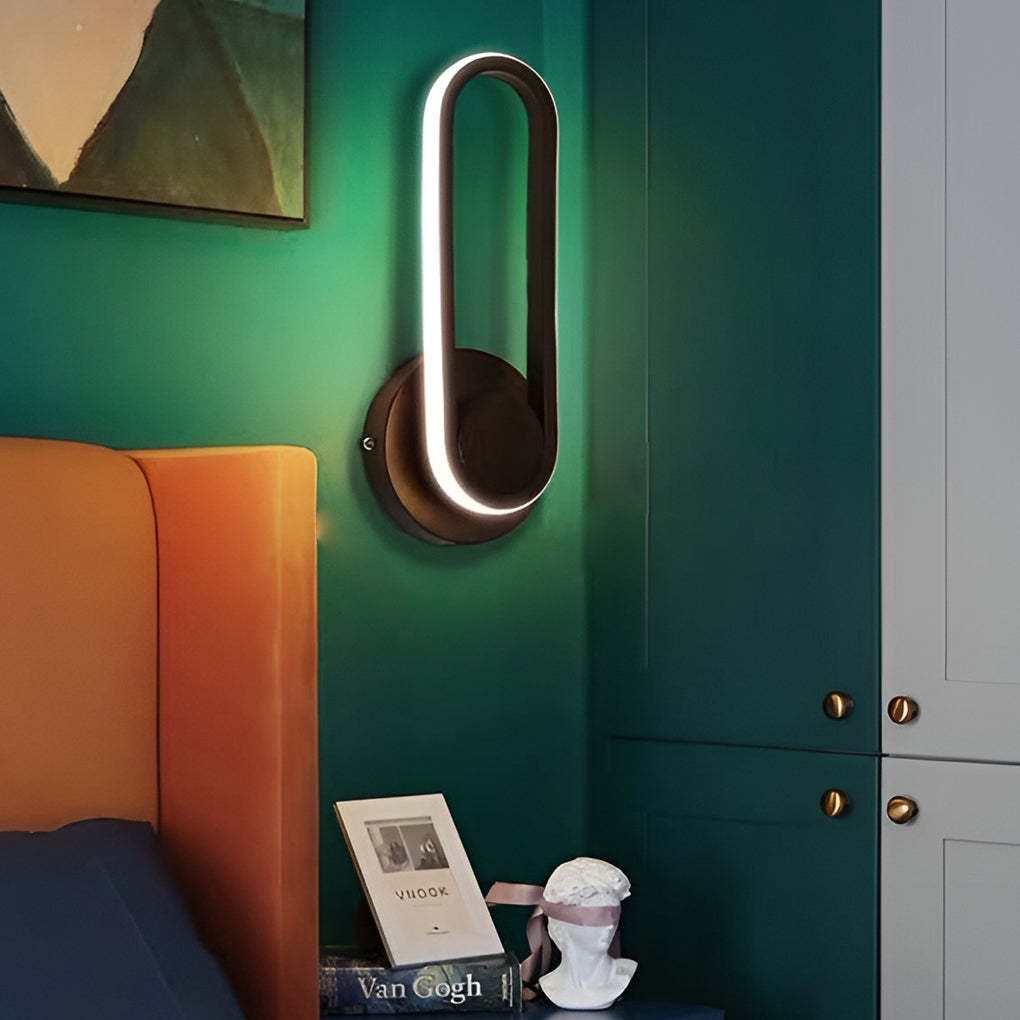 330° Rotatable Rounded Rectangular LED Nordic Wall Lamp Wall Sconce Lighting-Lighom