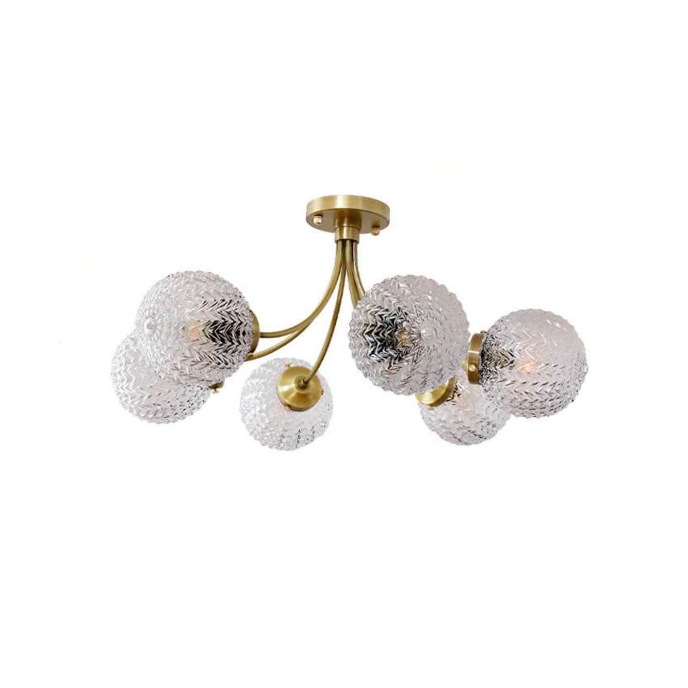 Nordic Spherical Glass 6/8-Light Flush Mount — 8 / 110V-120V For US/CA