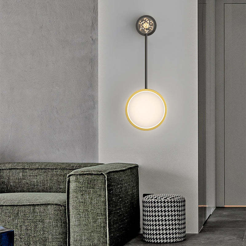 Creative Rings Stars Three Step Dimming Modern Wall Lamp with Spotlights-Lighom