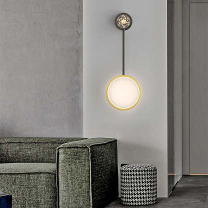 Creative Rings Stars Three Step Dimming Modern Wall Lamp with Spotlights-Lighom