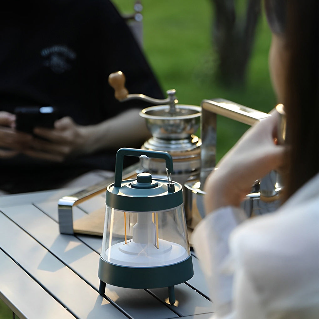 Waterproof USB 5V Rechargeable LED Dimmable Green Modern Camping Lights-Lighom