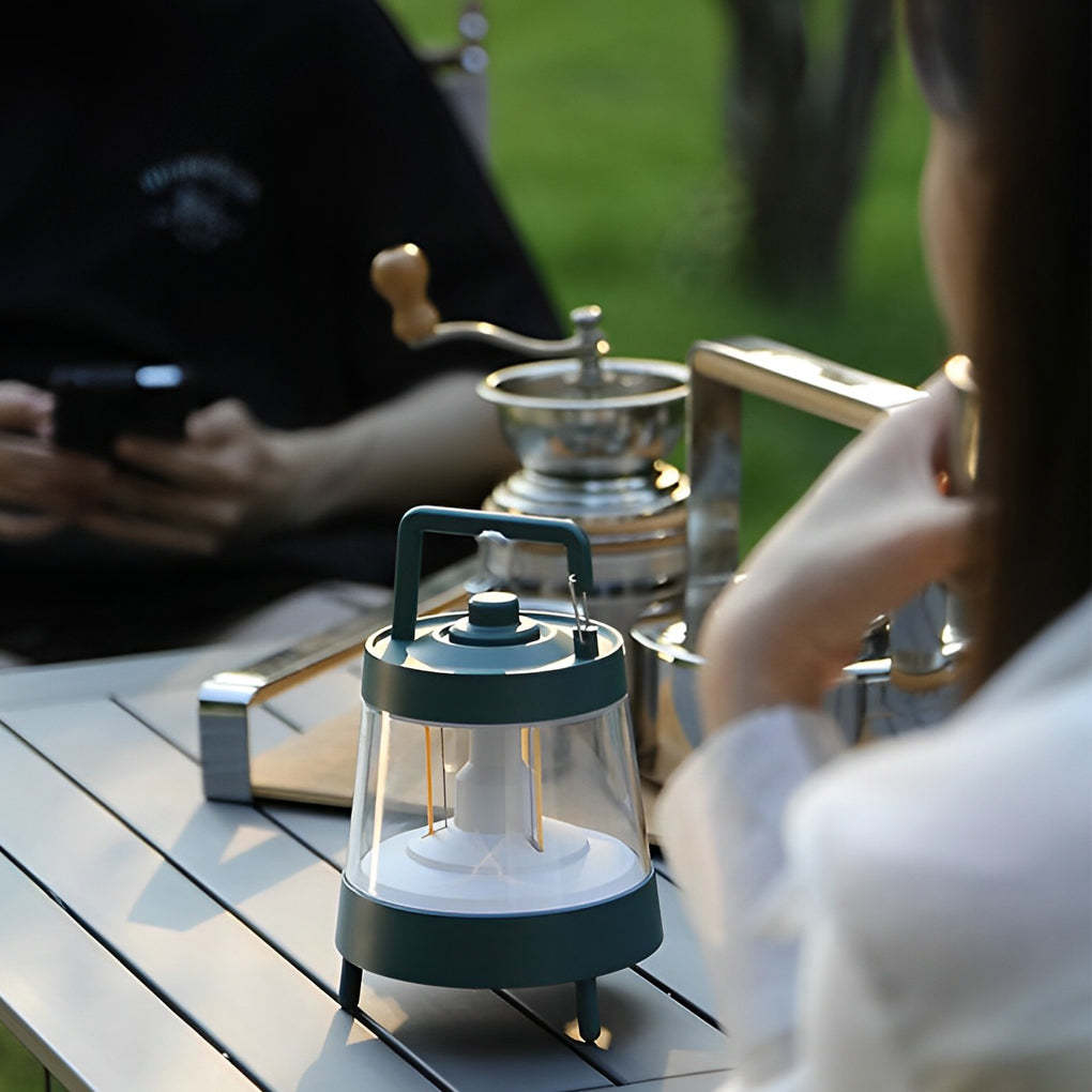 Waterproof USB 5V Rechargeable LED Dimmable Green Modern Camping Lights-Lighom